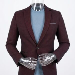 Blazer ajusté "Rouge Grenat" - Style Chic & Moderne