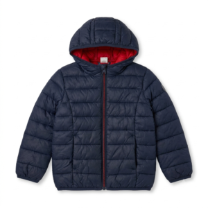Doudoune Marine Capuche Enfant